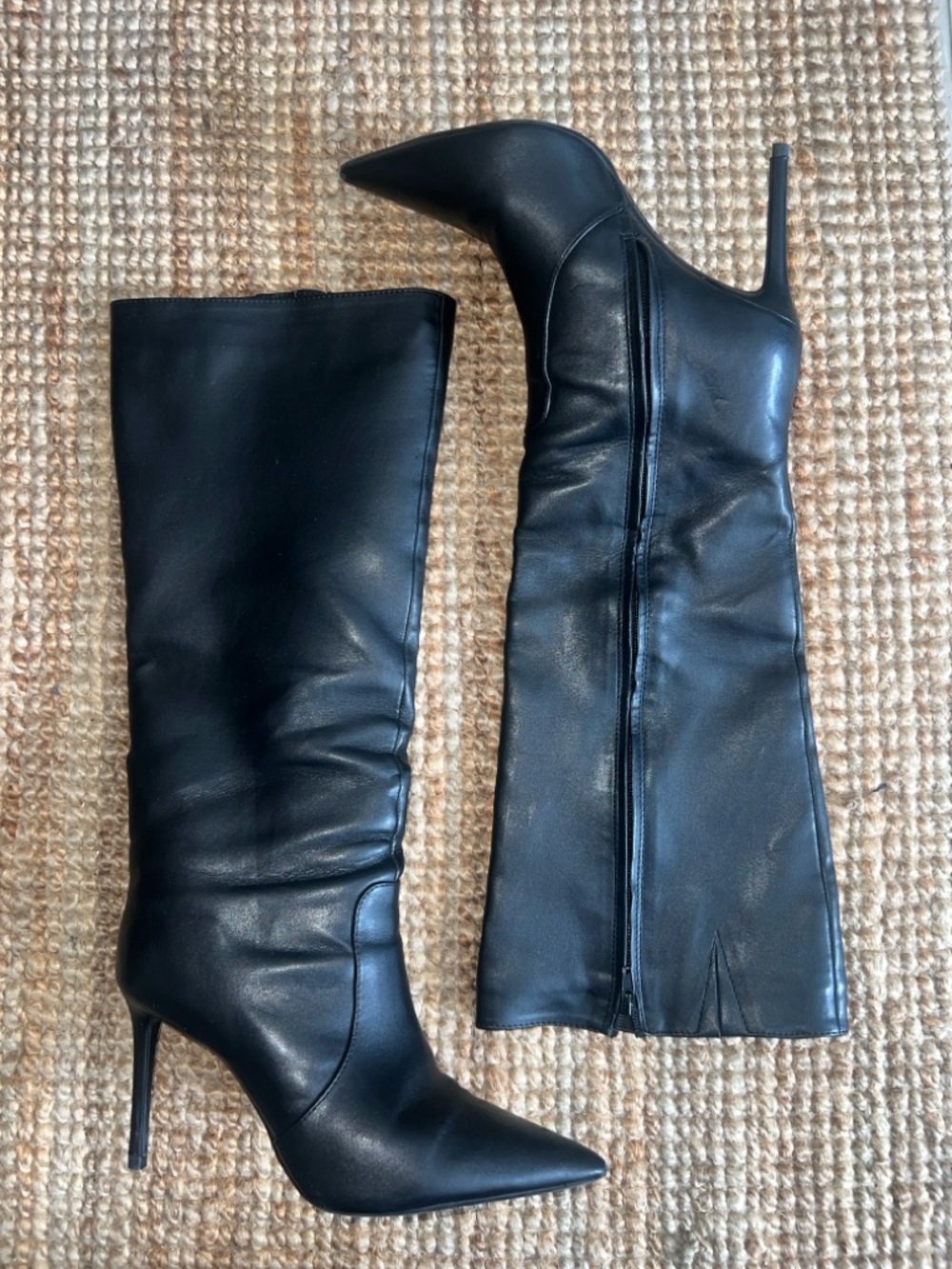 INC Black Stiletto Boots